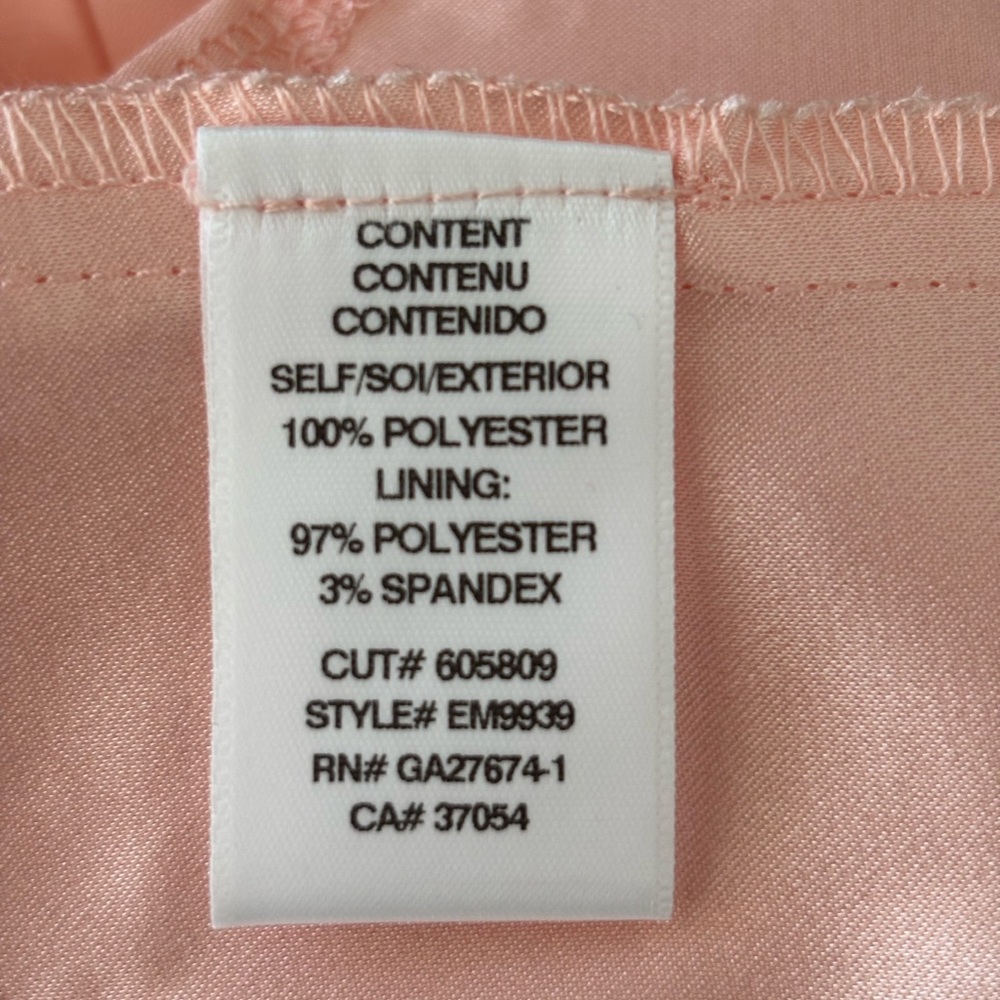 Eva Franco Leriel Skirt NWT Pink Blushing Dot Tulle Asymmetrical Hem Lined 8 - Picture 8 of 8